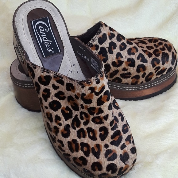 Candie's Shoes - Candie's leopard print clogs